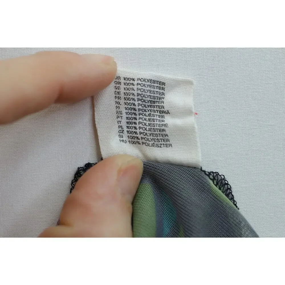 H&M floral pattern tie waist quarter sleeve flare dress womens small‎ fairy boho - Picture 5 of 6